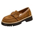 thumbnail image 2 of EKVAHL Platform Loafers for Women Fashionable Retro Outdoor Loafer Comfortable Slip-Ons Chunky Shoes for Casual Outfits Daily Wear, 2 of 6