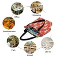 thumbnail image 6 of Horeoi Japanese Maneki Cats Print Shoulder Bag for Women Large Capacity Zipper Tote for Shopping Beach Travel Gym with Inner Pocket, 6 of 7