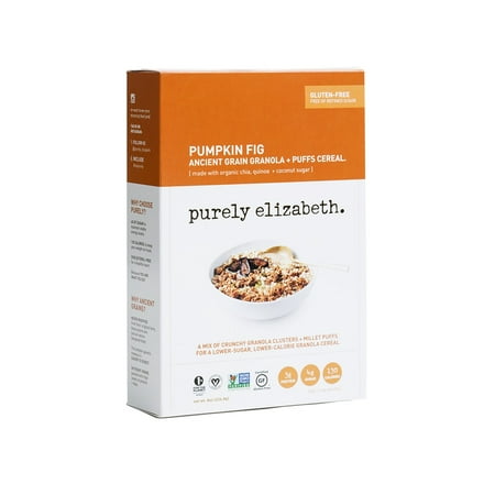 PURELY ELIZABETH, ANCIENT GRANOLA + PUFFS CEREAL, PUMPKIN FIG