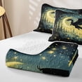 thumbnail image 4 of Homewish Magic Dragon Quilt King For Boys,Magical Jungle Night King Coverlet Set,3pcs, 4 of 7