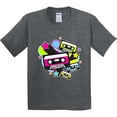 thumbnail image 3 of Inktastic The 80s Cassette Tapes Youth T-Shirt, 3 of 5