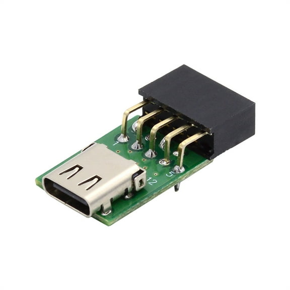 FVH Single Port USB 3.1 Type C USB-C Female to USB 2.0 Motherboard 9pin 10pin Header Adapter PCBA 480Mbps