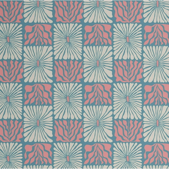 S4Sassy Bold Floral Wallpaper - Blue Wall Covering, 25" x 120" Self-Adhesive Vinyl Walls Paper, Wallwrap, Easy DIY Wall Covering For Boho aesthetic wall decor, Living Room, Living Spaces