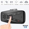 thumbnail image 2 of Hands-free Bluetooth 5.0 Car Kit Wireless Speaker Auto Sun Visor MP3 Player Speaker Support Siri Google Assistant, 2 of 8