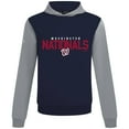 thumbnail image 2 of Men's Levelwear Navy Washington Nationals Throwback Carve Ultimate Hoodie, 2 of 3