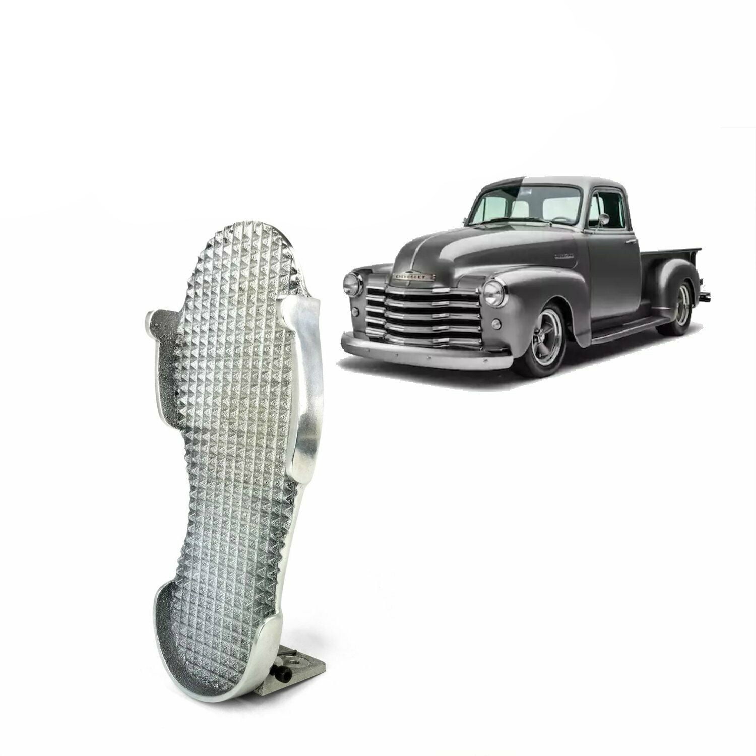 Black Accelerator Pedal Pad For 1939-1941 Plymouth - Rubber Gas Pedal Replacement