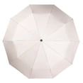 thumbnail image 6 of URBN ELEMNTS Compact Travel Rain Umbrella, Soft Latch Carabiner Handle, Auto Open Close, Beige, 1, 6 of 6