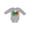 AC-Heather Grey, variant on Future Artist Pop Art Style with Paint Splatters Boys or Girls Long Sleeve Baby Bodysuit