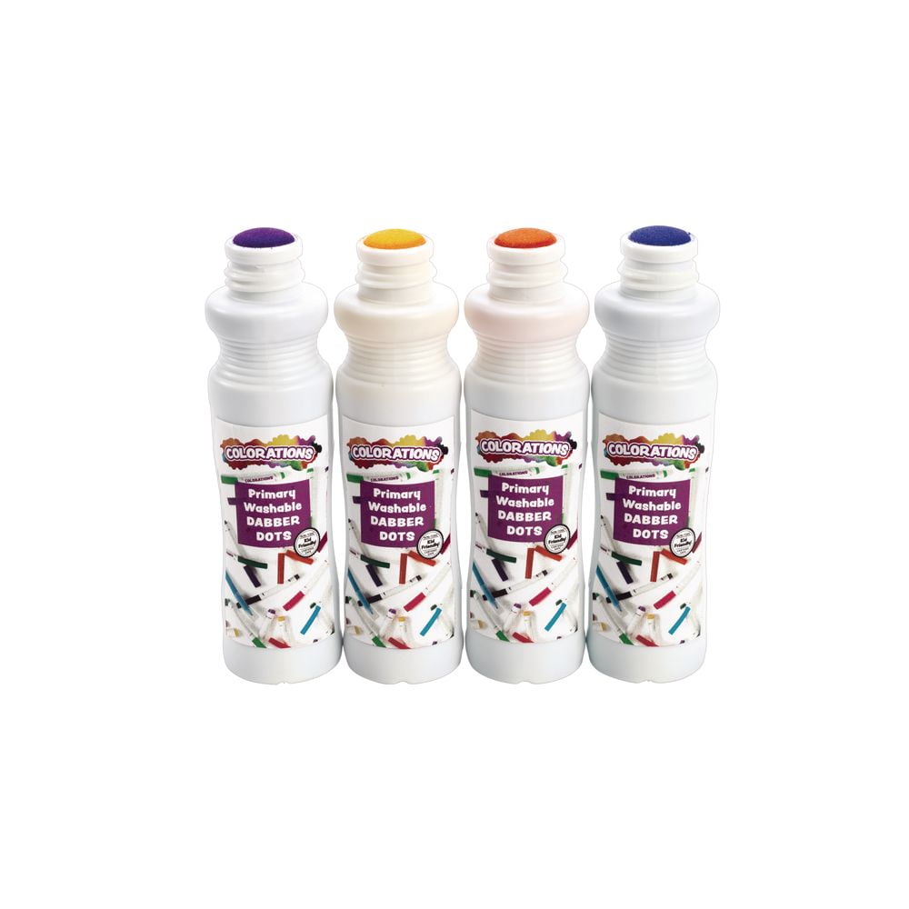 Colorations Dabber Dot Markers 4 Colors - Set of 24