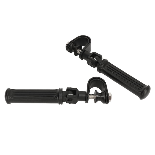 Motorcycle Highway Footpegs,25mm to 32mm Motorcycle Foot Pegs, Aluminum Alloy Universal Engine Guard Crash Bar Footrest, Adjustable Highway Pegs, Comfortable Riding