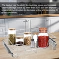 thumbnail image 3 of Joyfeel Single Wire Basket Pull Out Shelf Chrome Smooth Sliding Drawer Storage Organizer for Kitchen Base Cabinets Cupboards, 3 of 10