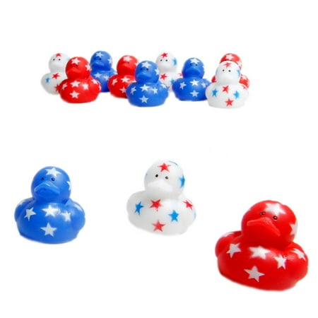 Rubber Throwing Star - Mini Patriotic Stars Rubber Ducks