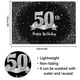 thumbnail image 2 of Hamigar Fondo De Pancarta De Feliz Cumpleaños Número 50 De 6 X 4 Pies, Decoraciones De Cumpleaños De 50 Años, Suministros Para Fiestas Para Mujeres Y Hombres, Negro Plateado, 2 of 5