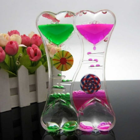 

1pc Liquid Hourglasses Dynamic Transparent Oil Drop Timer Hour Glass Decoration for Home New