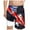 Dark Blue, variant on Gubotare Boy American Flag Swim Trunk Boy's Letter Graphic Track Shorts Waist Athletic Workout Shorts (Dark Blue,Size 13-14 Years)