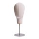 thumbnail image 2 of Modelo de cabeza de maniquí 43 cm Fernando Beige base de acero inoxidable circunferencia de la cabeza 54 cm multiusos ligero, 2 of 8
