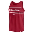 thumbnail image 2 of Men's Fanatics Branded Crimson Oklahoma Sooners Stripe Block Tank Top, 2 of 3