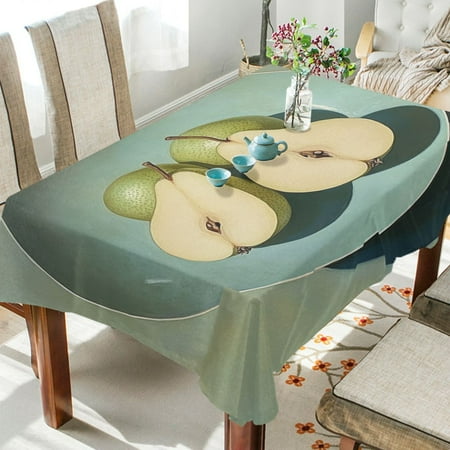 

BZSMCE Square Tablecloth Pear Painting Pattern Tableclothes