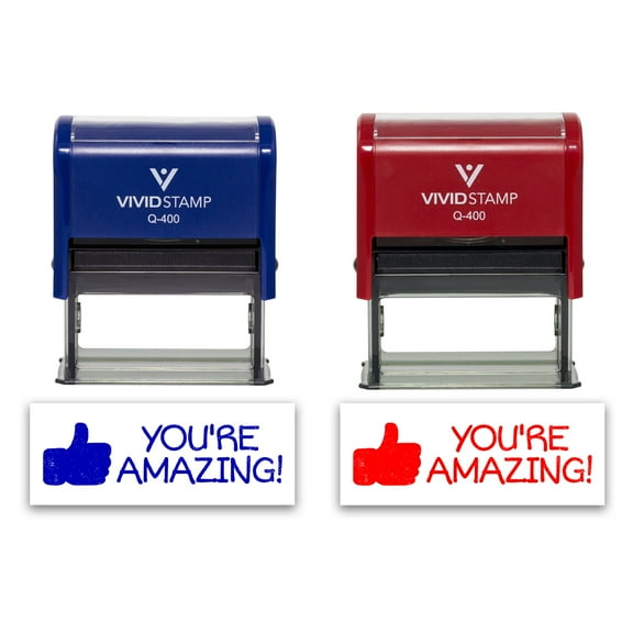 All Quality You're Amazing! Self-Inking Rubber Stamp Motivational Teacher Stamps | Homework And Grading | Classroom Supplies (Black Ink) - Q-400