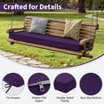 thumbnail image 5 of Kimunuk Outdoor Bench Cushions 60 x 18 x 3.5 Inch, High Density Foam Bench Seat Cushion, Porch Swing Cushion with Non-Slip Removable Cover, Purple, 5 of 7