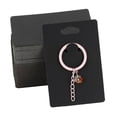 thumbnail image 4 of 50Pieces Keychain Card Holder for Display Keyring Card Jewelry Packaging Supply White 6x9cm, 4 of 5