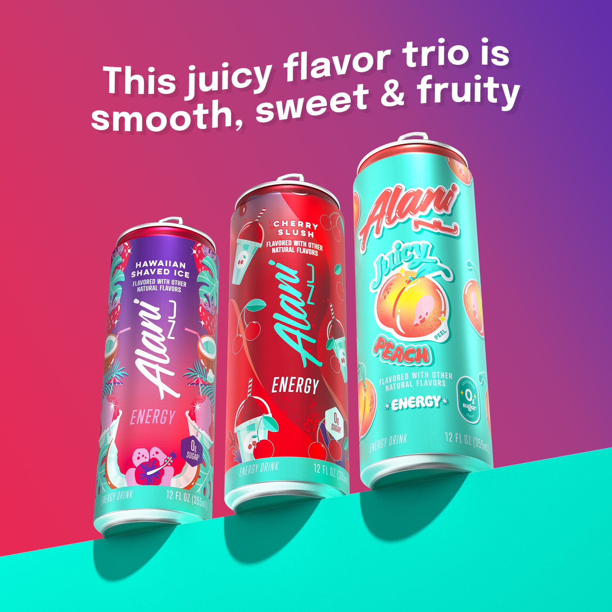 Alani Nu Sugar Free Energy Drink, Variety Pack, Cherry Slush