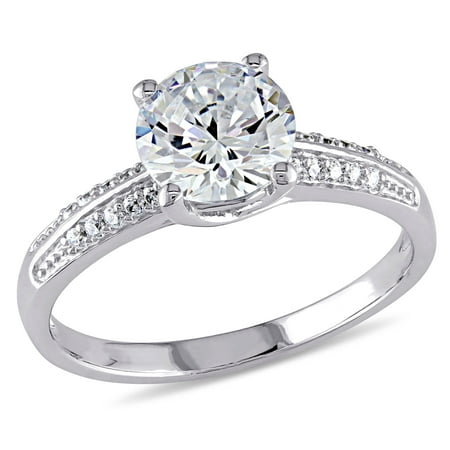 Miabella Women's 3-4/5 Carat T.G.W. White Cubic Zirconia Sterling Silver Engagement Ring