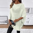 thumbnail image 5 of Lumtrix Womens Sheer Knit Poncho Crochet Summer Tops See Through Mesh Summer Fall Sweaters Beach Cover 2026 White One Size, 5 of 8