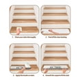 thumbnail image 5 of Stair Treads for Wooden Steps,Farmhouse Home Peel and Stick Stair Treads with Adhesive,Black Plaid Vintage Wood Grain Butterfly Non Slip Indoor Stairs Runner Rugs Mats for Elders Dogs 8"x30" 7PCS, 5 of 7