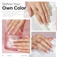 thumbnail image 4 of Set de esmaltes de uñas en gel Modelones, 6 colores, purpurina neutra, 4 of 9