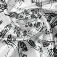 thumbnail image 5 of Ambesonne Black and White Valance Pack of 2, Romantic Botany, 54"X12", Black and White, 5 of 5