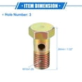 thumbnail image 6 of Unique Bargains 1 Set Car Single Banjo Bolt M10x1.25 Length 26mm Metric Thread Turbo Brake Line Fitting Adapter, 6 of 7