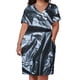 thumbnail image 2 of Vestido de vendaje con bolsillos sueltos y textura de bolsa de basura de plástico para mujer, falda larga de verano., 2 of 6