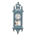 thumbnail image 4 of Reloj de casa de muñecas, reloj retro en miniatura, decoración de maquetas, juego de muebles en escala 1:12 Azul, 4 of 9
