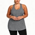 thumbnail image 5 of BUIGTTKLOP Women's Plus Size Athletic Tank Tops Cross Backless Racerback Workout Yoga Running Sleevelss Shirts, 5 of 8