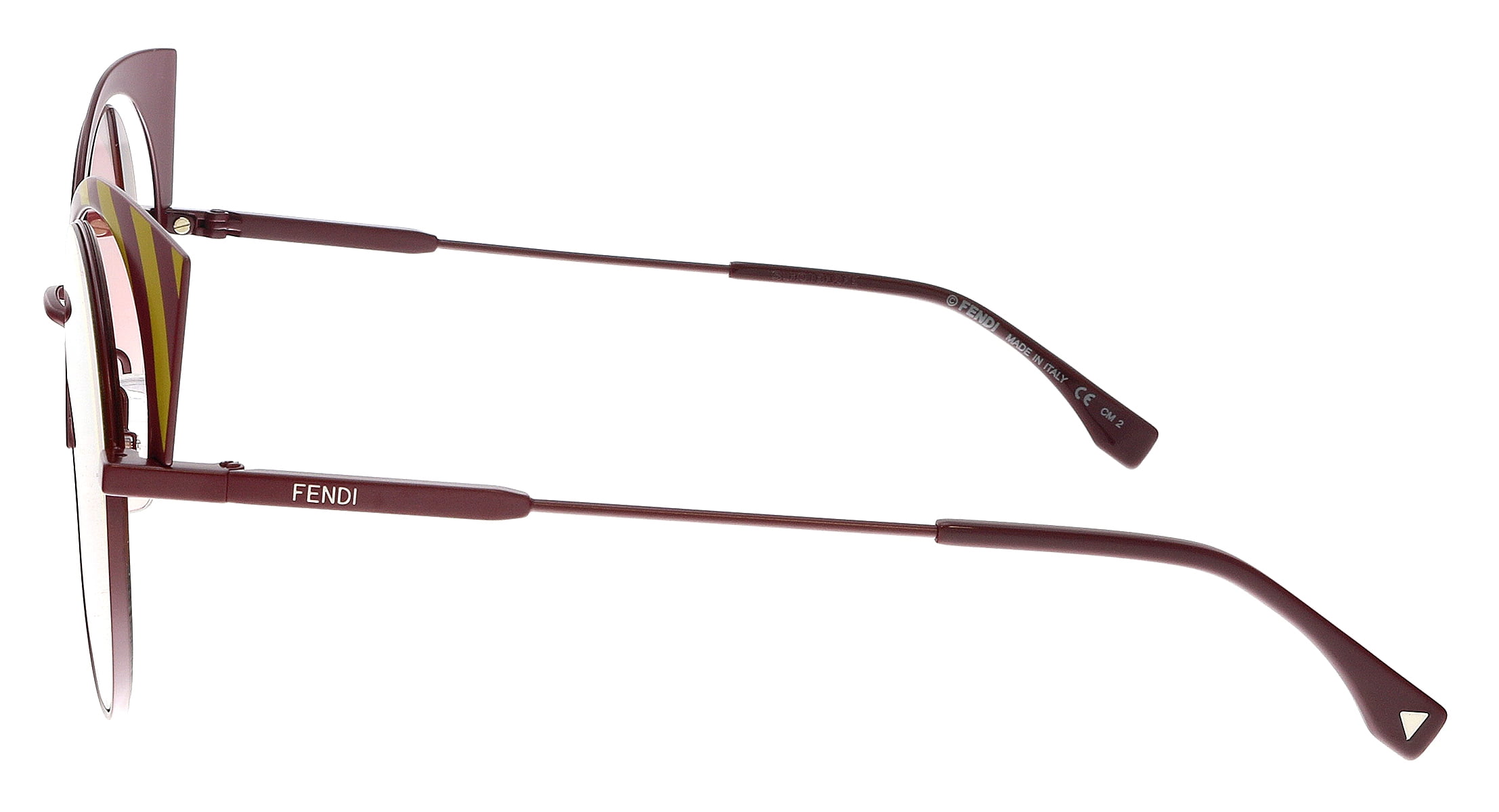 FENDI FF 0215/S 00L9- X4 Burgundy Cat eye Sunglasses for Womens