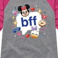 thumbnail image 3 of Disney Emoji - Bff Minnie Daisy - Toddler And Youth Girls Raglan Graphic T-Shirt, 3 of 5