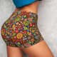 thumbnail image 4 of Fotbe Hippie Peace Love Shorts Sin Costuras – Shorts Deportivos de Cintura Alta para Mujer, Elásticos para Gimnasio, Yoga, Running o Ciclismo-X-Large, 4 of 8