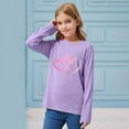 thumbnail image 6 of Girls Shirts Long Sleeve Spring Summer Fashion Printed Crewneck Tees Teen Clothes for Girls Size 2-14, 6 of 6