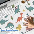 thumbnail image 2 of Long Mouse Pads for Desk,White Dinosaurs Cacti Plants Pattern Desk Mats on Top Of Desks, Desk Mouse Pad Extra Large with 3mm Non-Slip Base and Stitched Edge for Gaming,Office,Work,Home 47.3"x23.6", 2 of 6