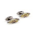 thumbnail image 3 of Perfect Cufflinks Surfboard Cufflinks, Silver Tone, Cufflinks, 3 of 5