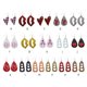 thumbnail image 3 of Pendientes de cuero Sonducket en forma de corazón con adornos de aretes, 3 of 6