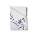 thumbnail image 2 of Cartoon Soft Flannel Fleece Throw Blanket, Childish Summer Frame with Flowers Mountains Trees and Smiling Sun, Cozy Plush for Indoor and Outdoor Use, 50" x 60", Pale Blue Dark Blue, by Ambesonne, 2 of 5