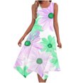 thumbnail image 1 of Ladies Summer Tops Impreso sin Mangas Cuello Redondo Vestido Casual para Uso Diario Y Casual, 1 of 6