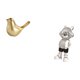thumbnail image 5 of Figura de dorado con diseño de pájaros, estatua de animal moderna, decoración creativa para el hogar, escultura decorativa para escritorio,, 5 of 8