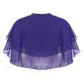 thumbnail image 2 of Manyakai Women's Chiffon Short Sleeve Open Front Bolero Shrugs Cardigan Shawl Evening Wedding Cape Purple One Size, 2 of 6