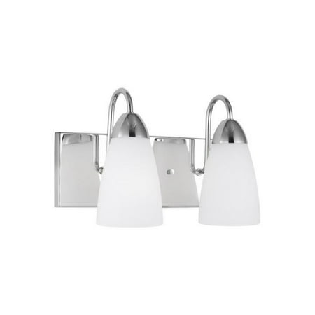 

9.5W Two Light Bathroom Light Fixture-Chrome Finish-Incandescent Lamping Type Bailey Street Home 73-Bel-4315119