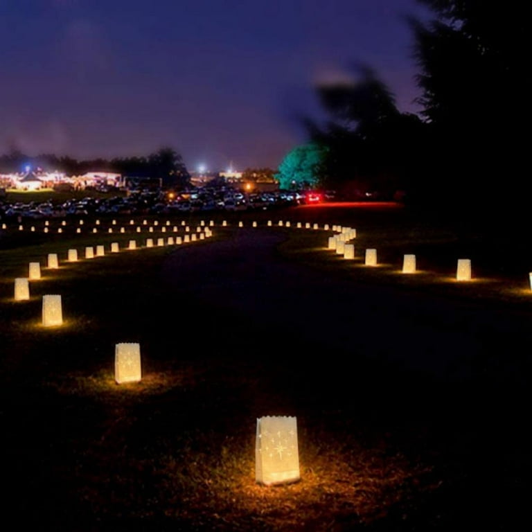 20pcs Luminary Bags Ideal for Electric LED Votive Tealight