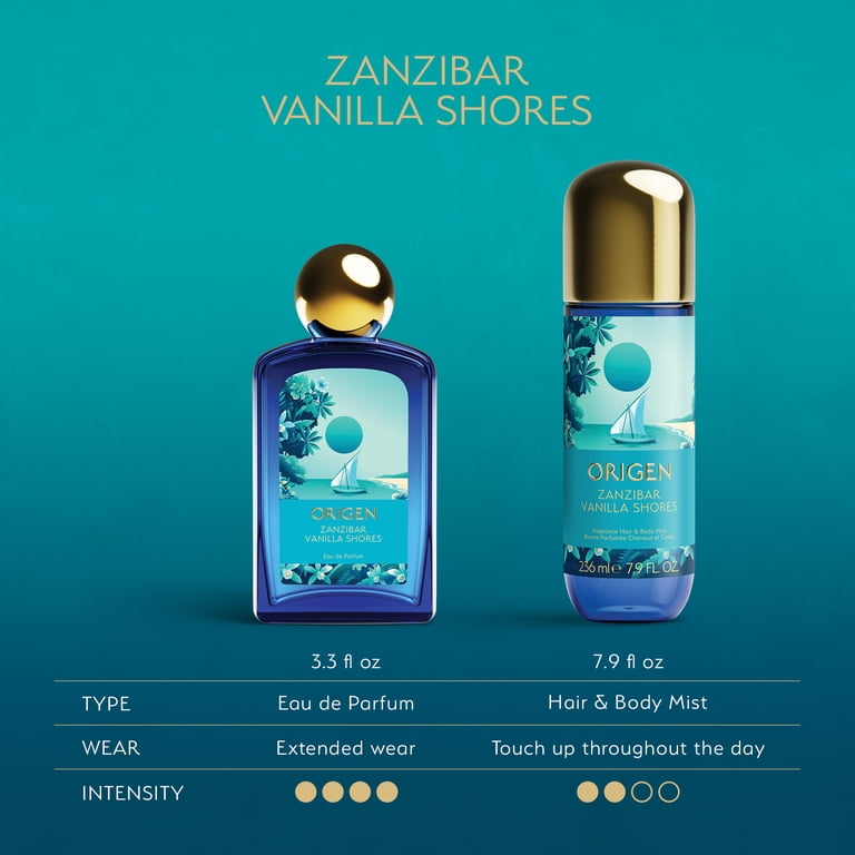 Origen Zanzibar Vanilla Shores Hair & Body Mist, 7.9 Fl Oz photo 5