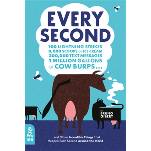 Pre-Owned Every Second: 100 Lightning Strikes, 8,000 Scoops of Ice Cream, 200,000 Text Messages, 1 Million Gallons of Cow Burps .., (Hardcover)